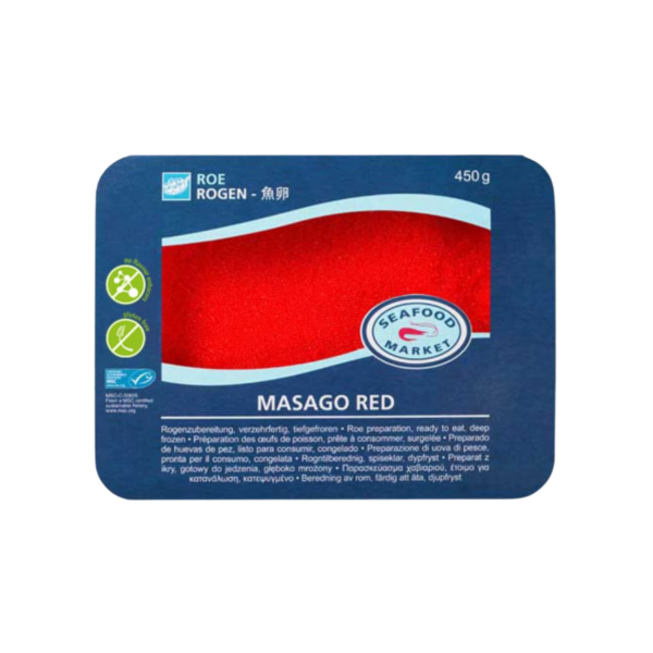 Masago rouge 1 barquette (450g)